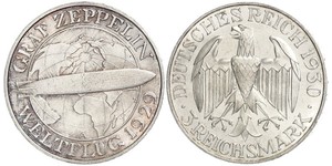 3 Mark República de Weimar (1918-1933) Plata 