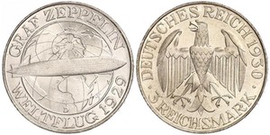 3 Mark República de Weimar (1918-1933) Plata 