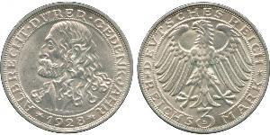 3 Mark República de Weimar (1918-1933) Plata 