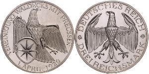 3 Mark República de Weimar (1918-1933) Plata 