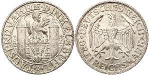 3 Mark República de Weimar (1918-1933) Plata 