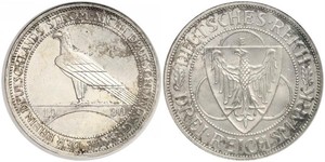 3 Mark República de Weimar (1918-1933) Plata 