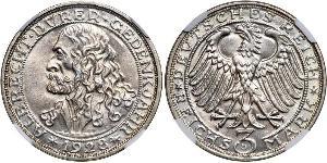 3 Mark República de Weimar (1918-1933) Plata 