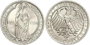 3 Mark República de Weimar (1918-1933) Plata 