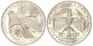 3 Mark República de Weimar (1918-1933) Plata 