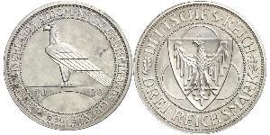 3 Mark República de Weimar (1918-1933) Plata 