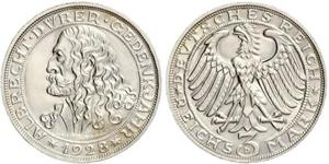 3 Mark República de Weimar (1918-1933) Plata 