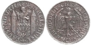 3 Mark República de Weimar (1918-1933) Plata 