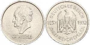 3 Mark República de Weimar (1918-1933) Plata 