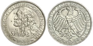 3 Mark República de Weimar (1918-1933) Plata 