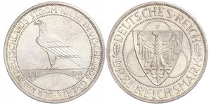 3 Mark República de Weimar (1918-1933) Plata 
