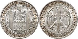 3 Mark República de Weimar (1918-1933) Plata 