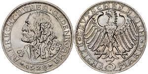 3 Mark República de Weimar (1918-1933) Plata 