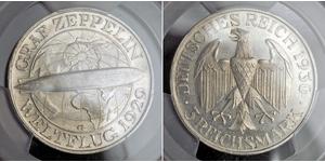 3 Mark República de Weimar (1918-1933) Plata 