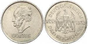 3 Mark República de Weimar (1918-1933) Plata 