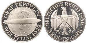 3 Mark República de Weimar (1918-1933) Plata 