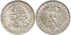 3 Mark República de Weimar (1918-1933) Plata 