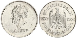 3 Mark República de Weimar (1918-1933) Plata 