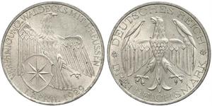 3 Mark República de Weimar (1918-1933) Plata 