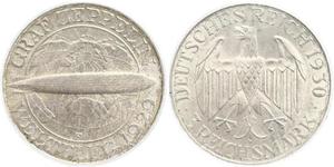 3 Mark República de Weimar (1918-1933) Plata 