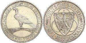 3 Mark República de Weimar (1918-1933) Plata 