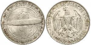 3 Mark República de Weimar (1918-1933) Plata 