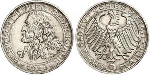 3 Mark República de Weimar (1918-1933) Plata 