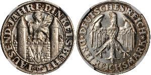 3 Mark República de Weimar (1918-1933) Plata 