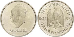 3 Mark República de Weimar (1918-1933) Plata 
