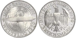 3 Mark República de Weimar (1918-1933) Plata 