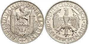 3 Mark República de Weimar (1918-1933) Plata 