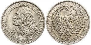 3 Mark República de Weimar (1918-1933) Plata 