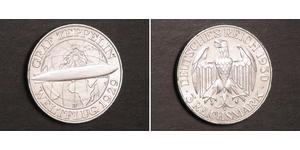 3 Mark República de Weimar (1918-1933) Plata 