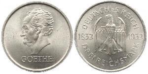 3 Mark República de Weimar (1918-1933) Plata 