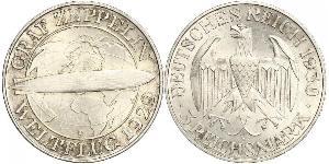 3 Mark República de Weimar (1918-1933) Plata 