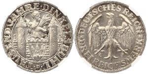 3 Mark República de Weimar (1918-1933) Plata 