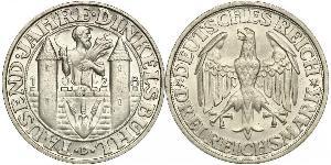 3 Mark República de Weimar (1918-1933) Plata 