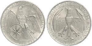 3 Mark República de Weimar (1918-1933) Plata 