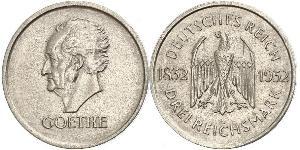 3 Mark República de Weimar (1918-1933) Plata 