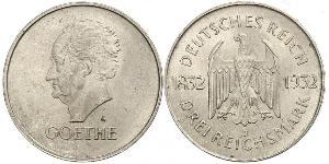3 Mark República de Weimar (1918-1933) Plata 