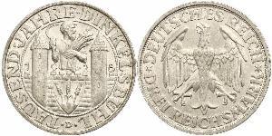 3 Mark República de Weimar (1918-1933) Plata 