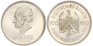 3 Mark República de Weimar (1918-1933) Plata 