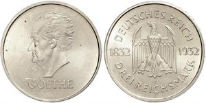 3 Mark República de Weimar (1918-1933) Plata 