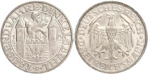 3 Mark República de Weimar (1918-1933) Plata 