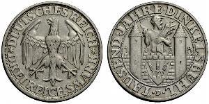 3 Mark República de Weimar (1918-1933) Plata 