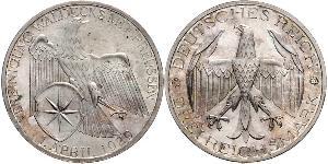 3 Mark República de Weimar (1918-1933) Plata 