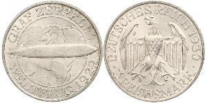 3 Mark República de Weimar (1918-1933) Plata 