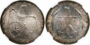 3 Mark República de Weimar (1918-1933) Plata 