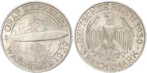 3 Mark República de Weimar (1918-1933) Plata 