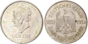 3 Mark República de Weimar (1918-1933) Plata 
